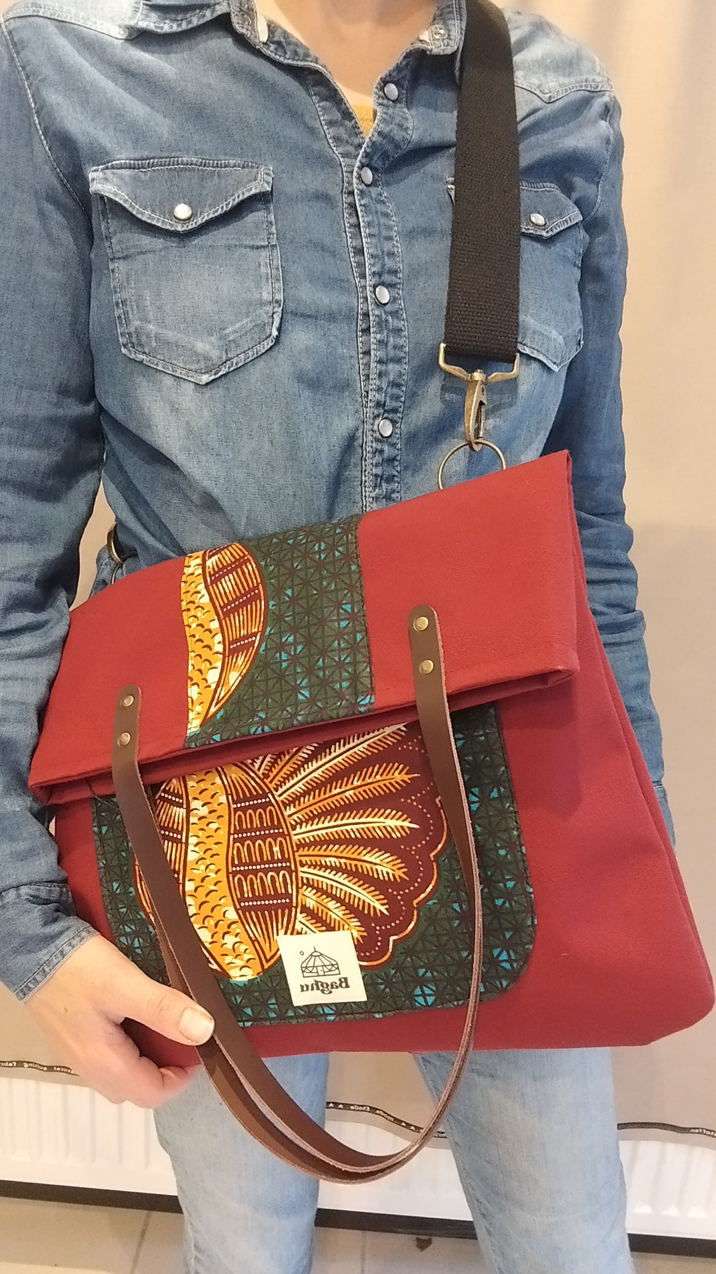 COMPAGNON - Sac du quotidien - Baghu - Sac artisanal belge - ethnique - durable - recyclé - upcyclé - fait en Belgique