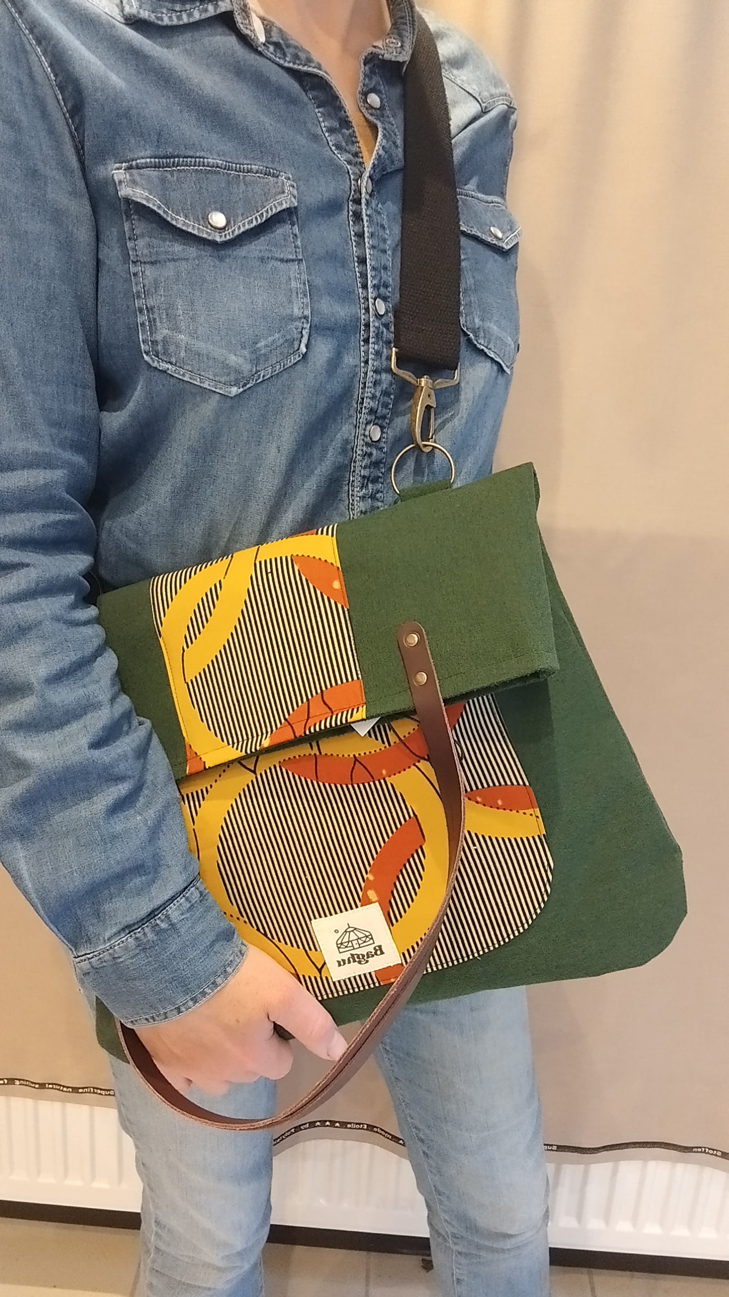 COMPAGNON - Sac du quotidien - Baghu - Sac artisanal belge - ethnique - durable - recyclé - upcyclé - fait en Belgique