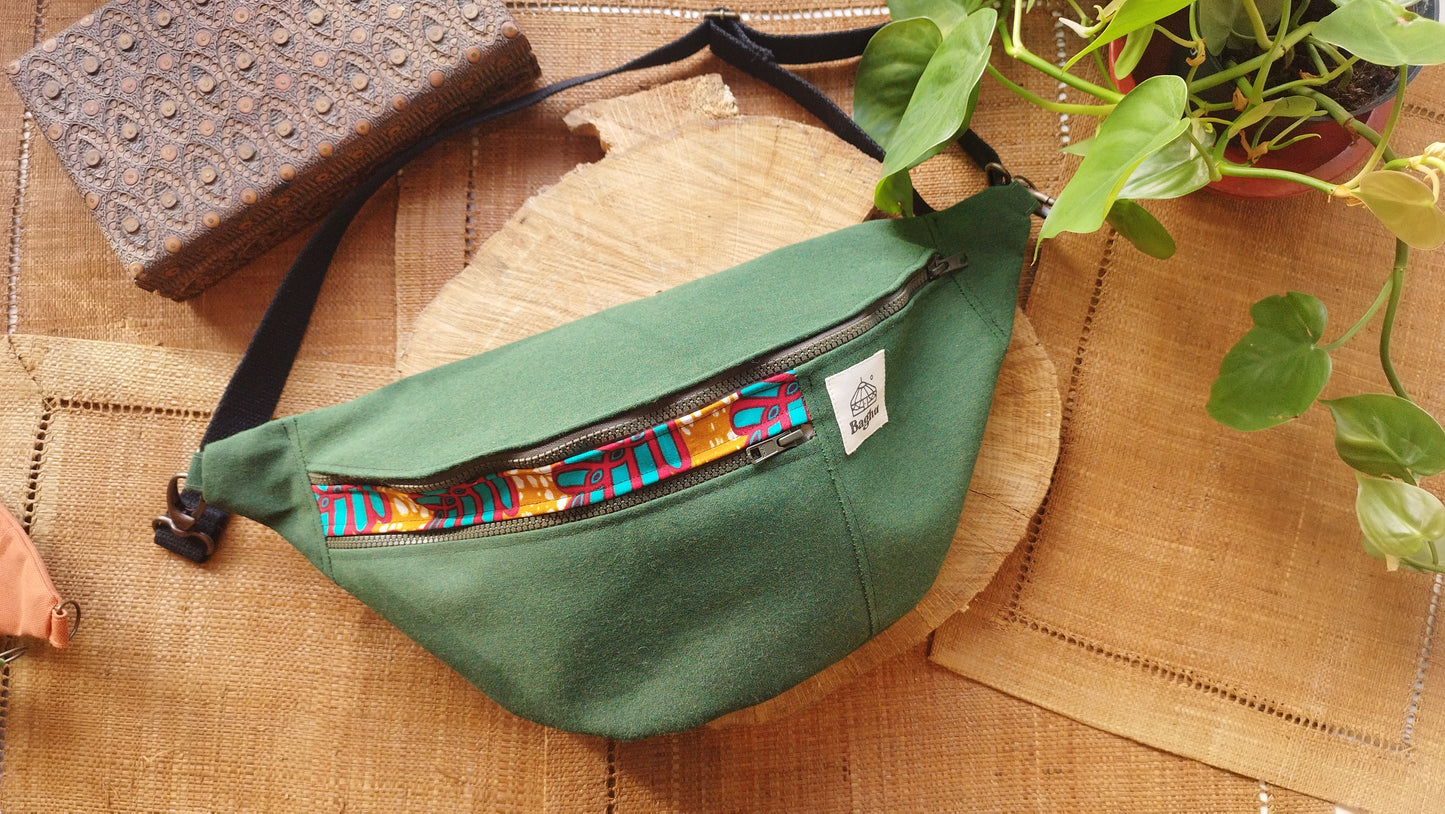 NOMADE - le sac banane XXL - Baghu - Sac artisanal belge Ethnique