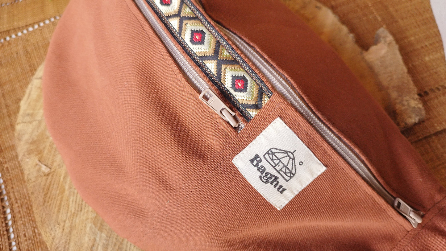 NOMADE - le sac banane XXL - Baghu - Sac artisanal belge Ethnique (Copie)