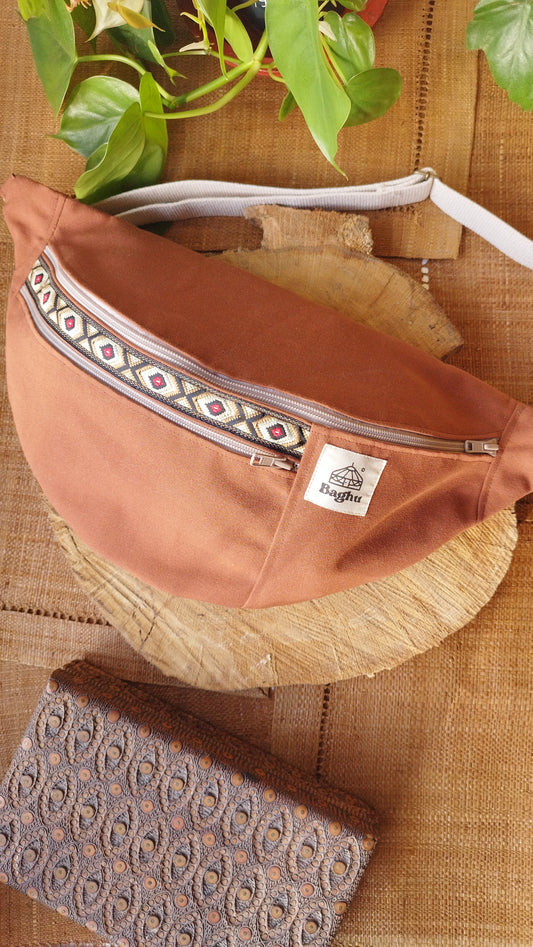 NOMADE - le sac banane XXL - Baghu - Sac artisanal belge Ethnique (Copie)