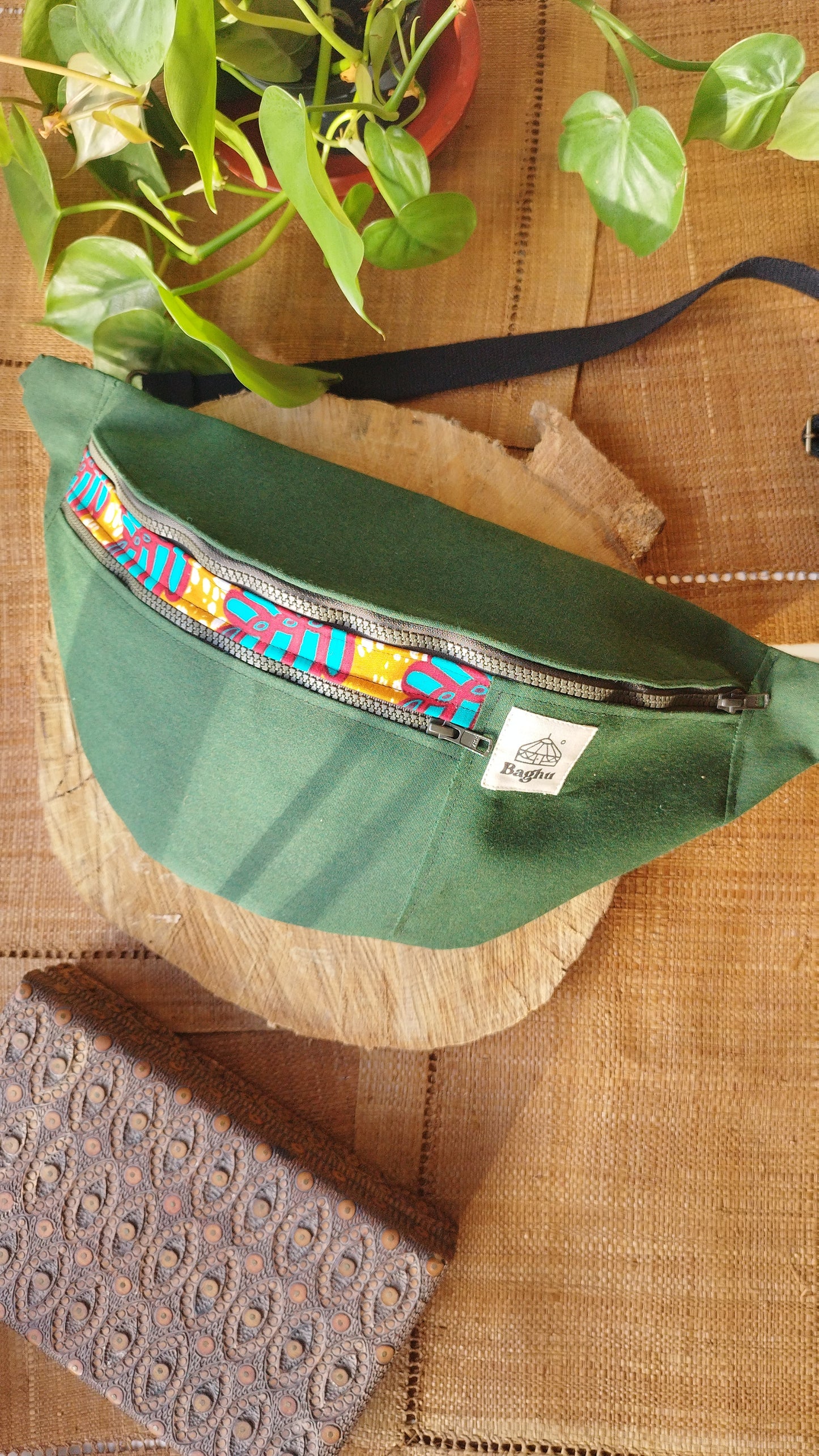 NOMADE - le sac banane XXL - Baghu - Sac artisanal belge Ethnique