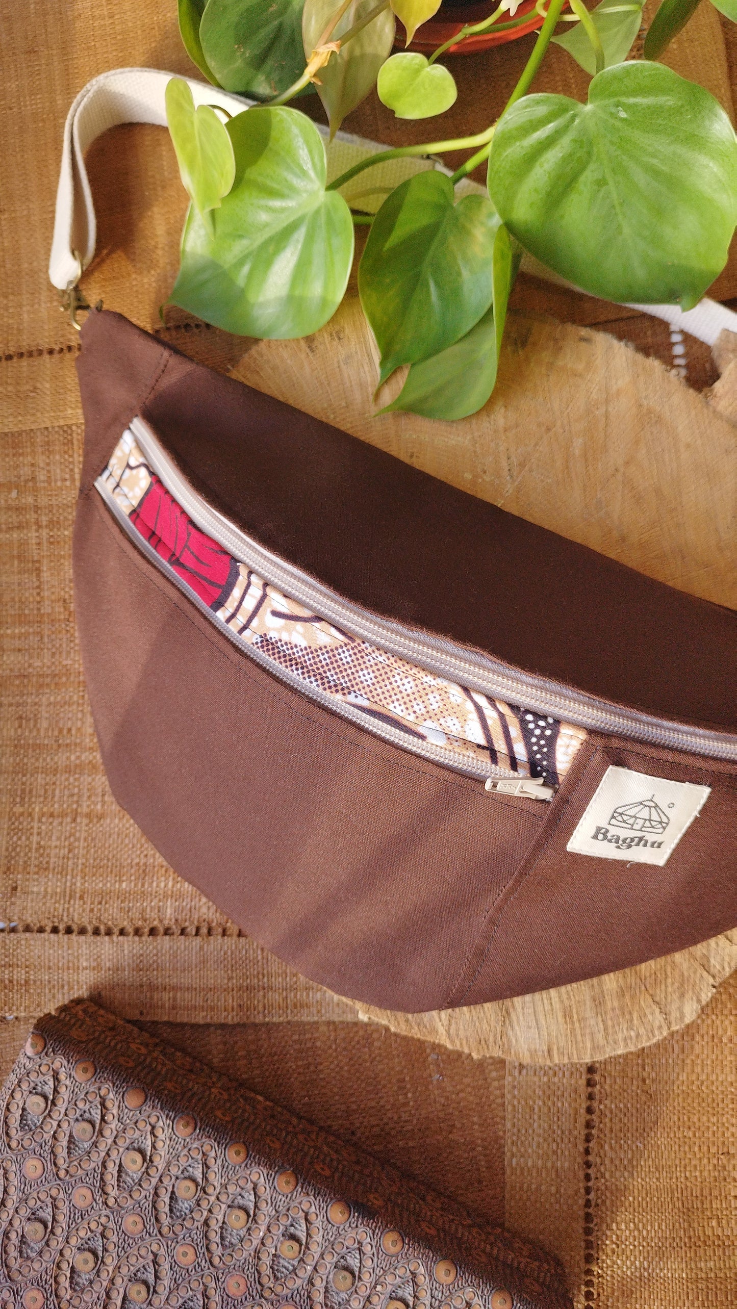 NOMADE - le sac banane XXL - Baghu - Sac artisanal belge Ethnique