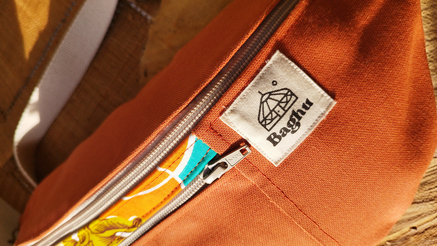 NOMADE - le sac banane XXL - Baghu - Sac artisanal belge Ethnique