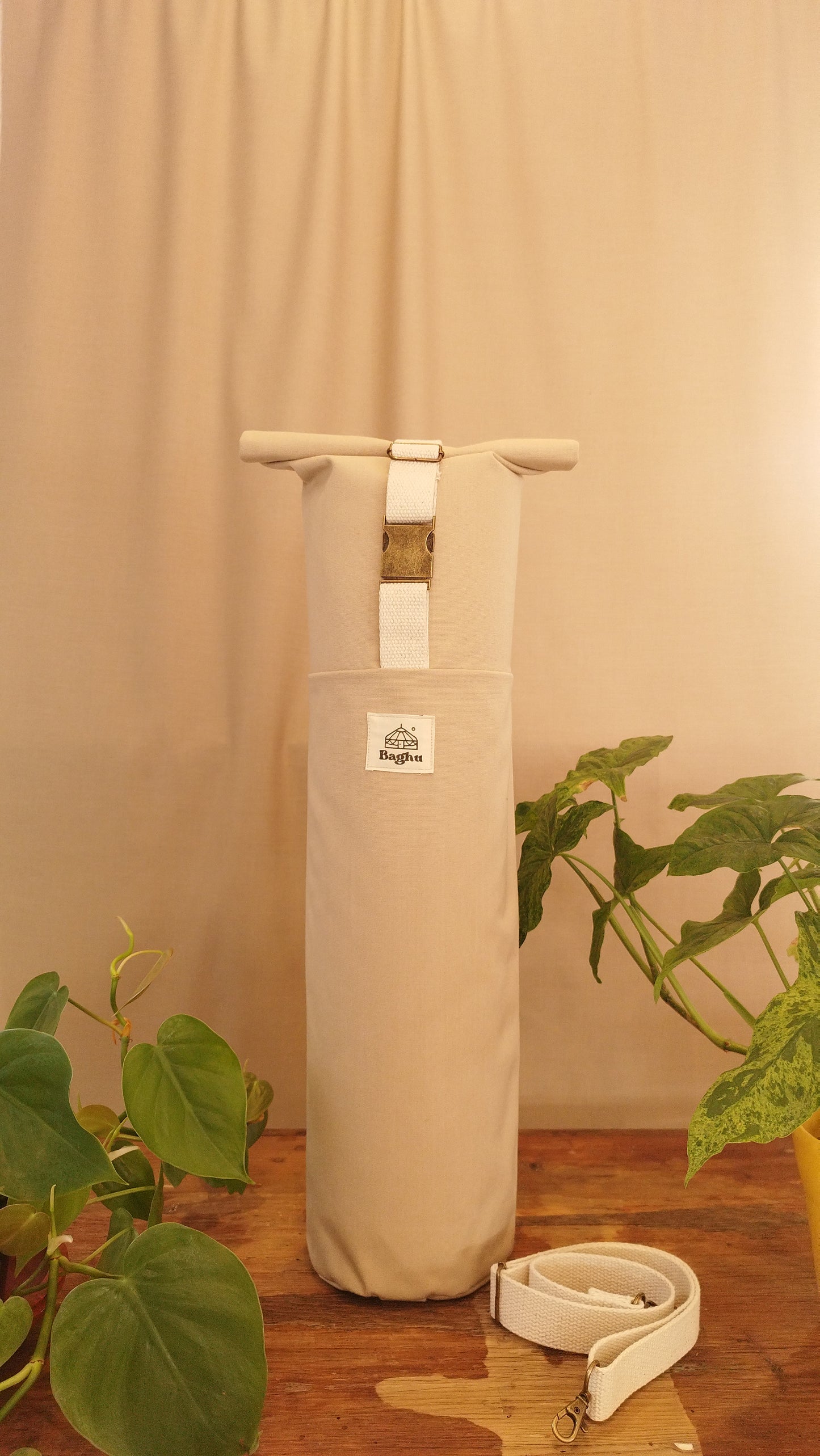 ASANA - sac pour matelas de yoga - Baghu - Sac artisanal belge  - recyclé - housse