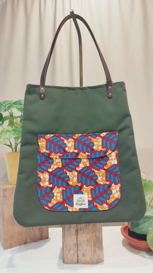 COMPAGNON - Sac du quotidien - Baghu - Sac artisanal belge -  ethnique - durable - recyclé - upcyclé - fait en Belgique