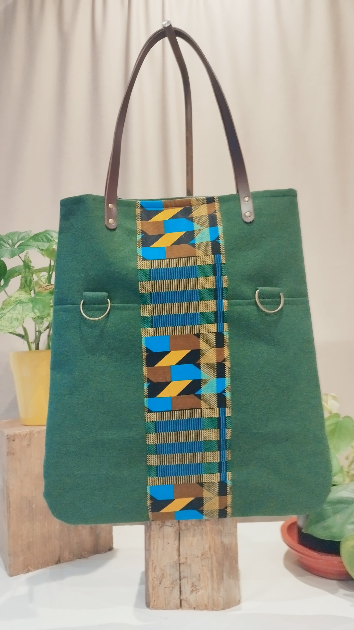 COMPAGNON - Sac du quotidien - Baghu - Sac artisanal belge -  ethnique - durable - recyclé - upcyclé - fait en Belgique