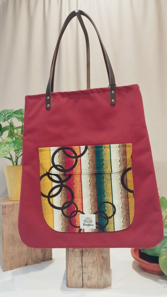 COMPAGNON - Sac du quotidien - Baghu - Sac artisanal belge -  ethnique - durable - recyclé - upcyclé - fait en Belgique