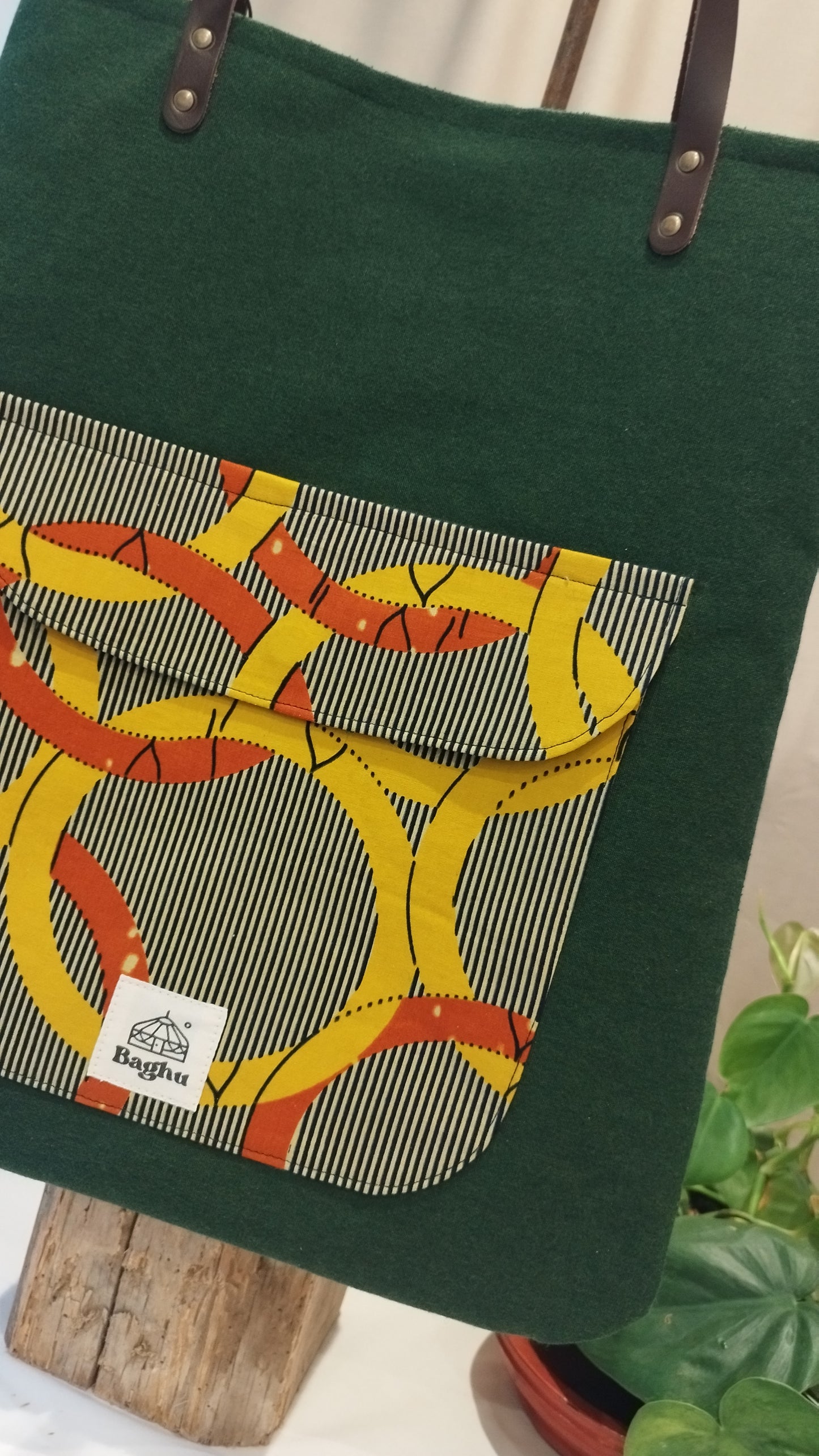 COMPAGNON - Sac du quotidien - Baghu - Sac artisanal belge -  ethnique - durable - recyclé - upcyclé - fait en Belgique