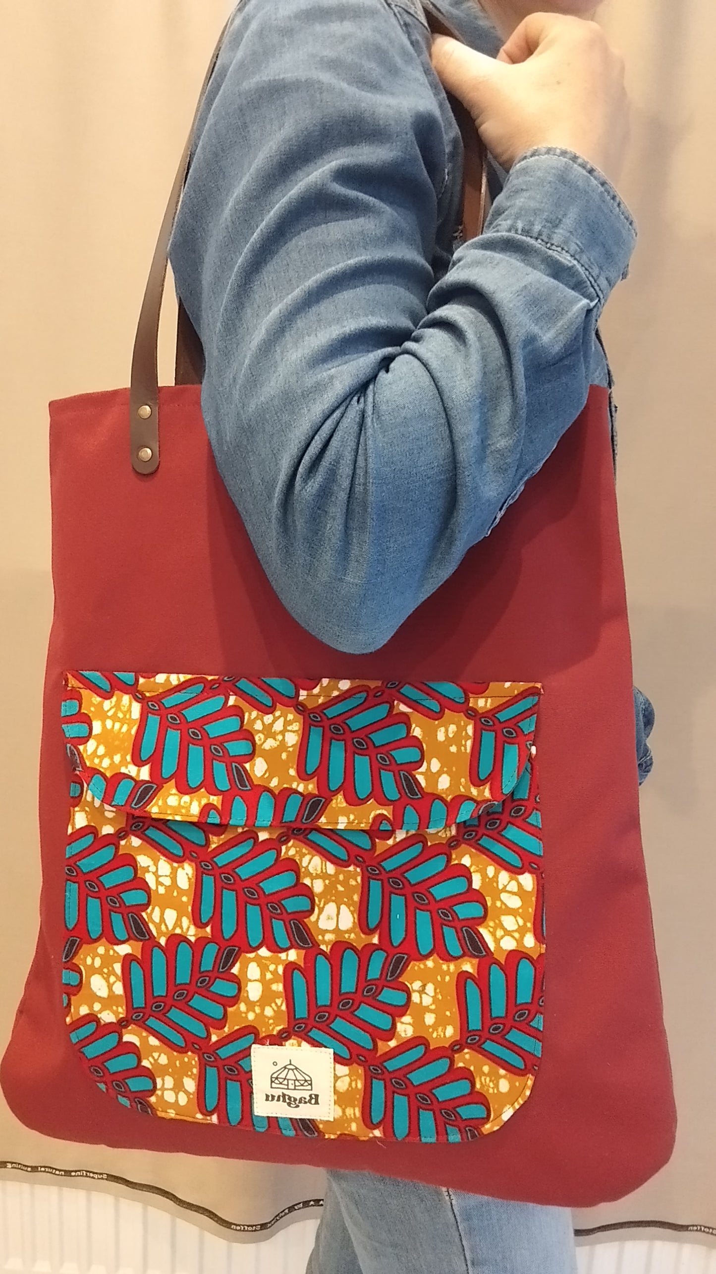 COMPAGNON - Sac du quotidien - Baghu - Sac artisanal belge -  ethnique - durable - recyclé - upcyclé - fait en Belgique