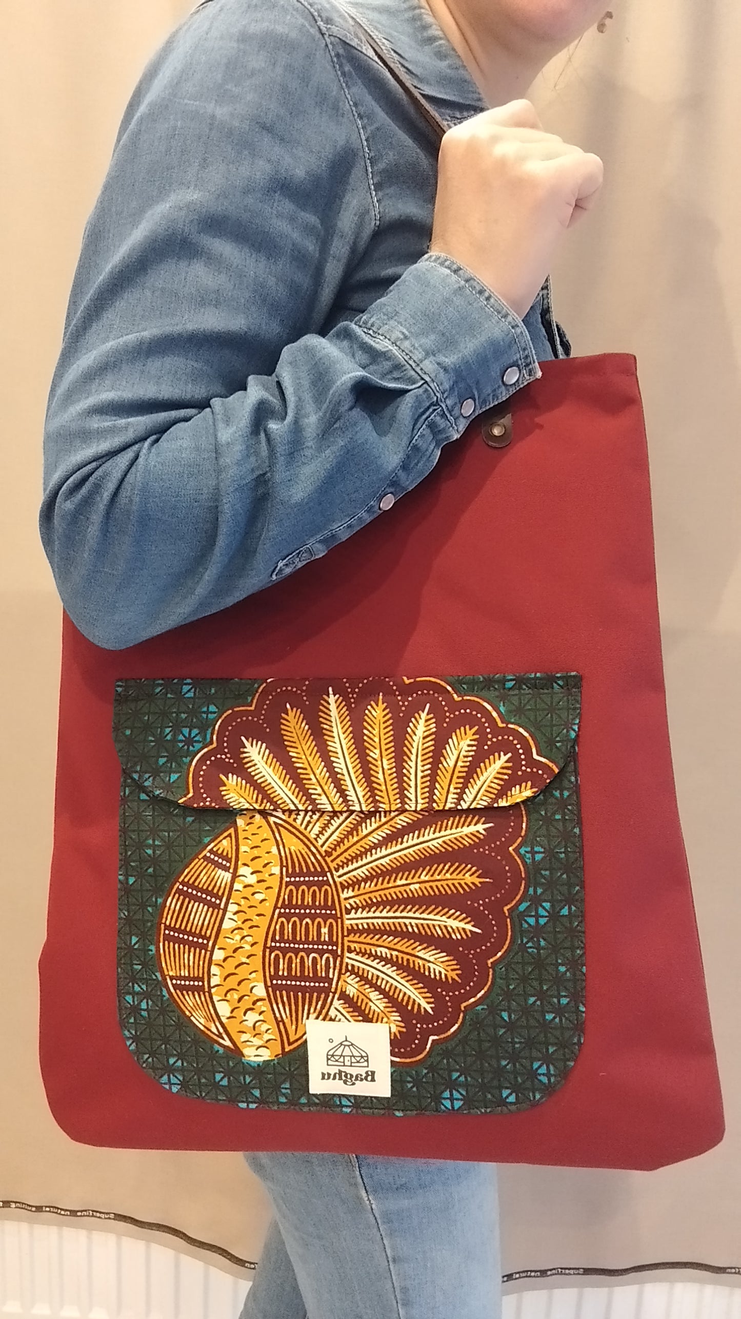 COMPAGNON - Sac du quotidien - Baghu - Sac artisanal belge -  ethnique - durable - recyclé - upcyclé - fait en Belgique