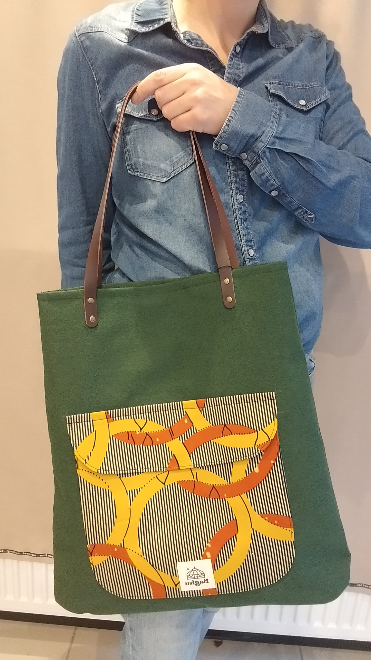 COMPAGNON - Sac du quotidien - Baghu - Sac artisanal belge -  ethnique - durable - recyclé - upcyclé - fait en Belgique