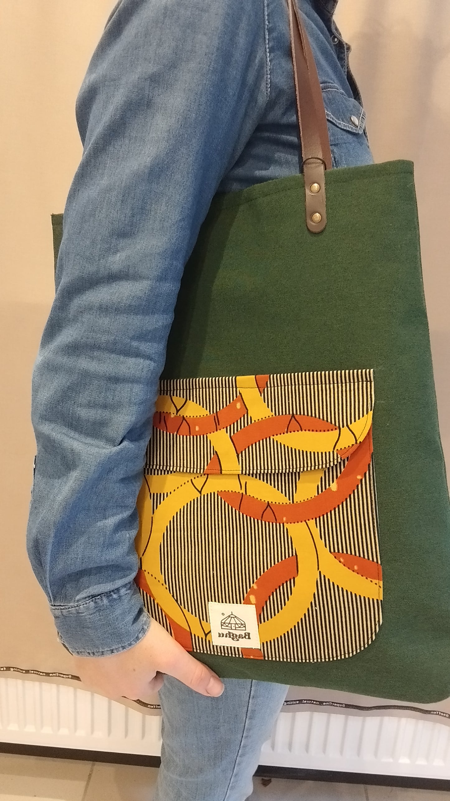 COMPAGNON - Sac du quotidien - Baghu - Sac artisanal belge -  ethnique - durable - recyclé - upcyclé - fait en Belgique