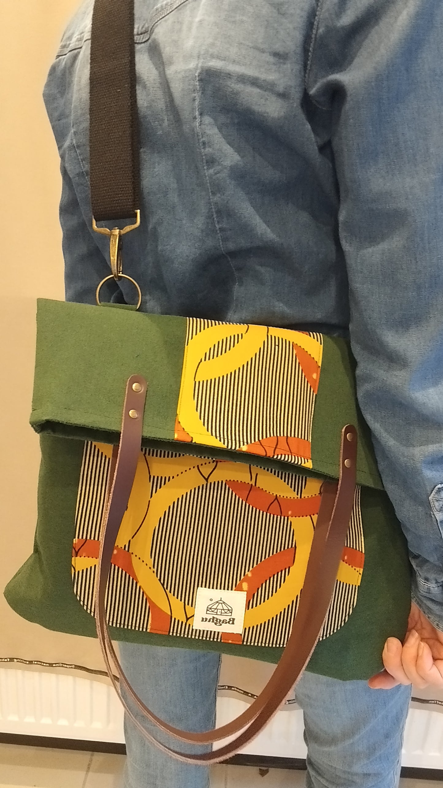COMPAGNON - Sac du quotidien - Baghu - Sac artisanal belge -  ethnique - durable - recyclé - upcyclé - fait en Belgique