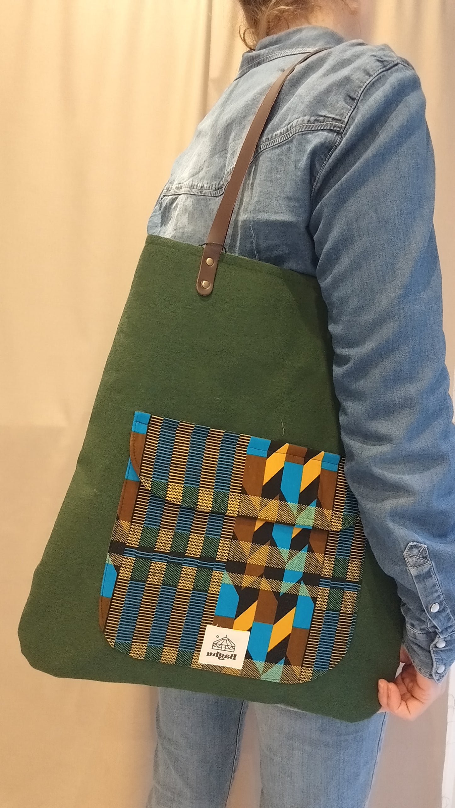 COMPAGNON - Sac du quotidien - Baghu - Sac artisanal belge -  ethnique - durable - recyclé - upcyclé - fait en Belgique