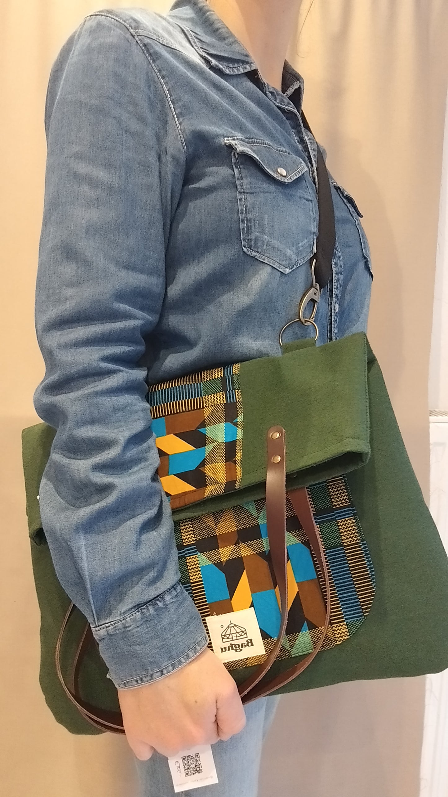 COMPAGNON - Sac du quotidien - Baghu - Sac artisanal belge -  ethnique - durable - recyclé - upcyclé - fait en Belgique