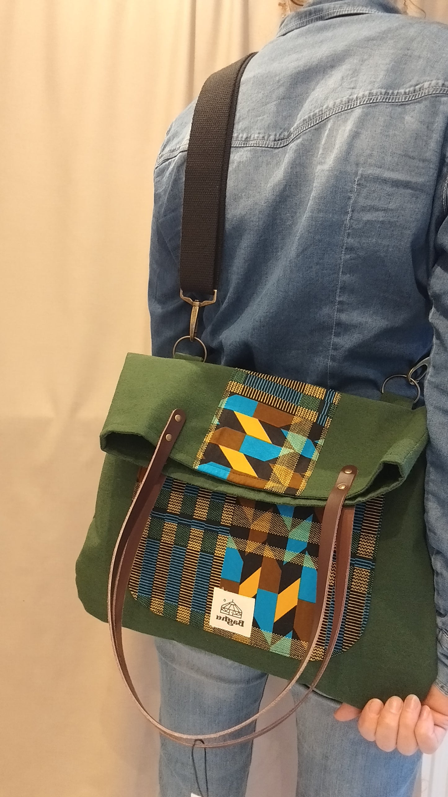 COMPAGNON - Sac du quotidien - Baghu - Sac artisanal belge -  ethnique - durable - recyclé - upcyclé - fait en Belgique