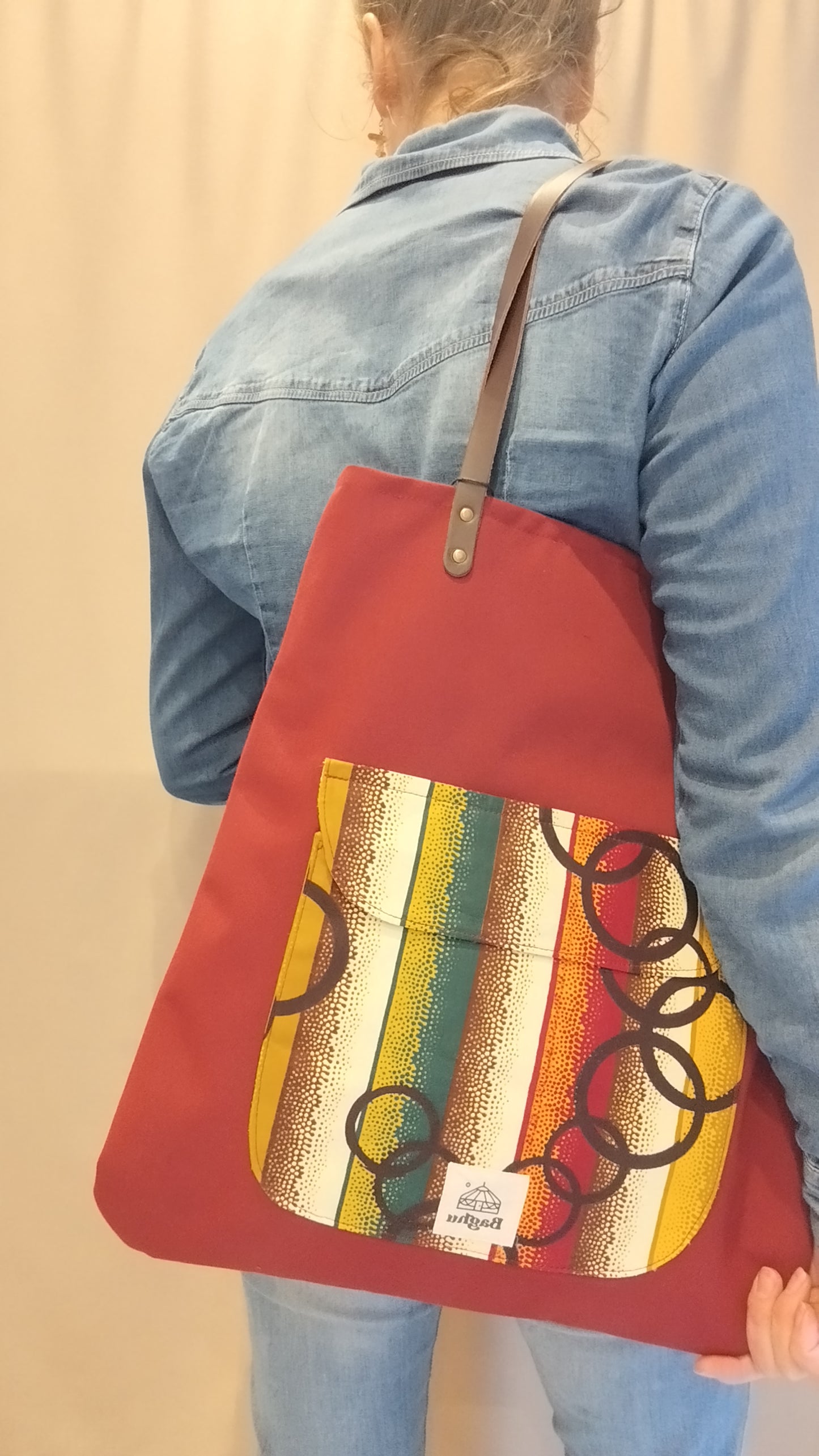 COMPAGNON - Sac du quotidien - Baghu - Sac artisanal belge -  ethnique - durable - recyclé - upcyclé - fait en Belgique