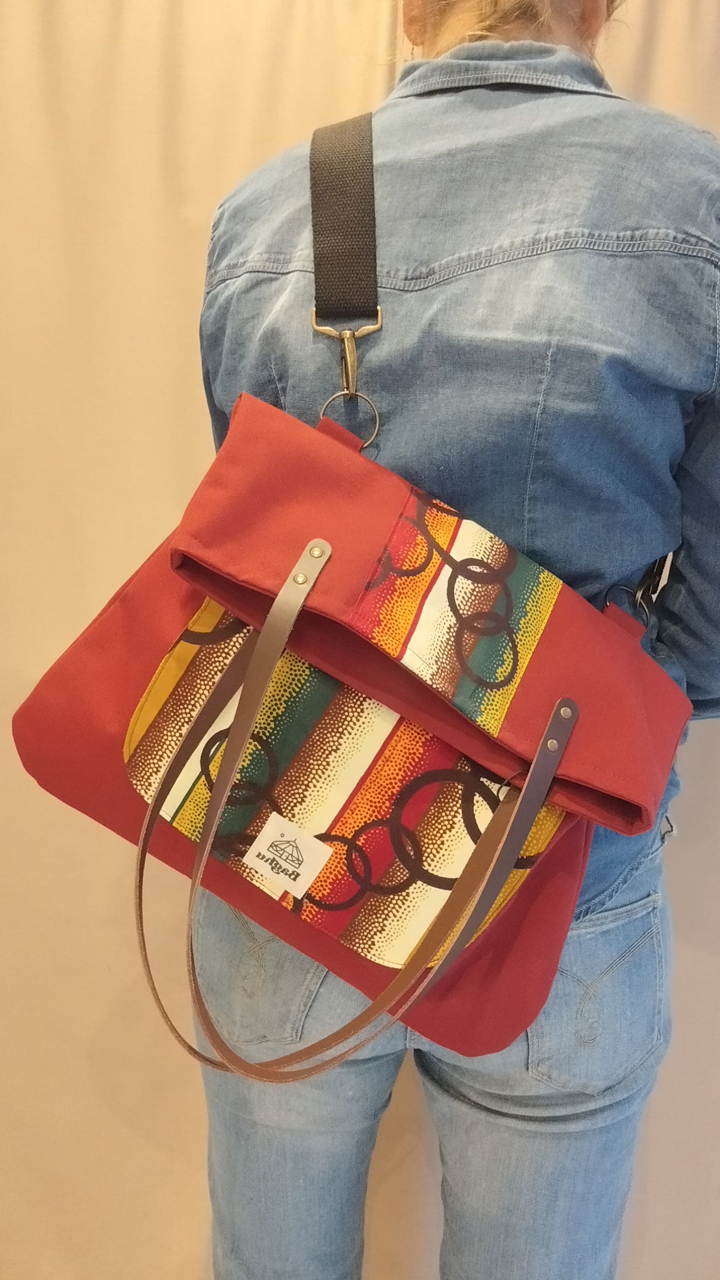 COMPAGNON - Sac du quotidien - Baghu - Sac artisanal belge -  ethnique - durable - recyclé - upcyclé - fait en Belgique