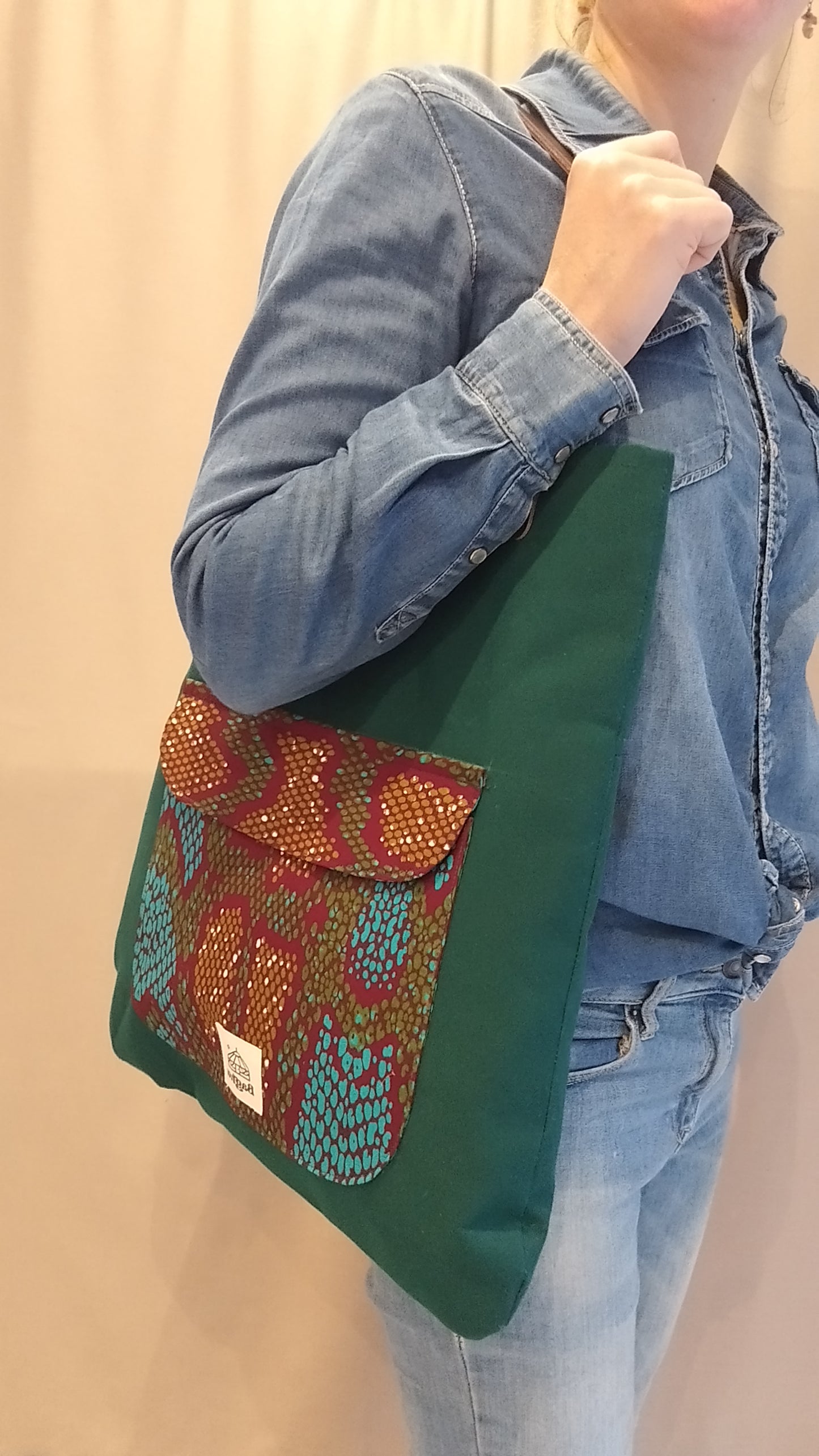 COMPAGNON - Sac du quotidien - Baghu - Sac artisanal belge -  ethnique - durable - recyclé - upcyclé - fait en Belgique