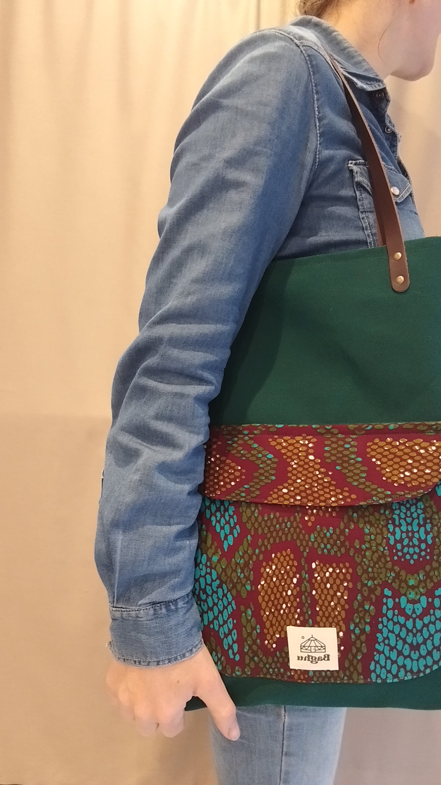 COMPAGNON - Sac du quotidien - Baghu - Sac artisanal belge -  ethnique - durable - recyclé - upcyclé - fait en Belgique