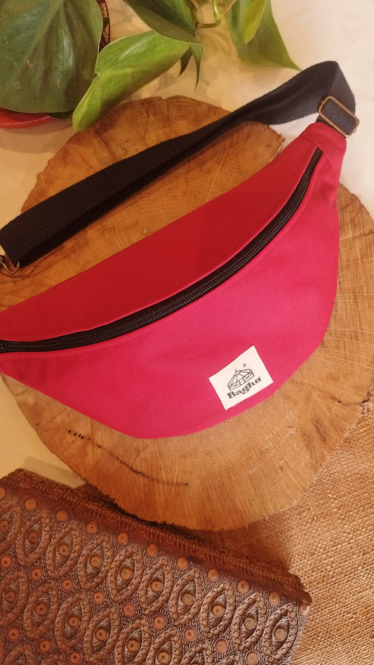 MINI NOMADE - petit sac banane S - Baghu - Sac artisanal belge - Ethnique - upcyclé - durable