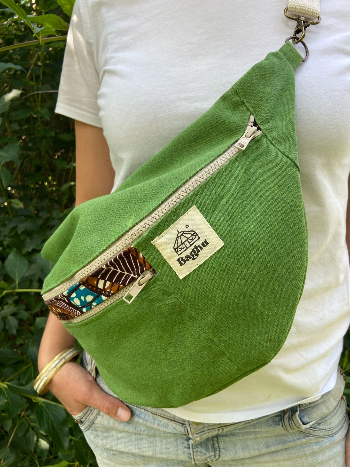 NOMADE - le sac banane XXL - Baghu - Sac artisanal belge Ethnique