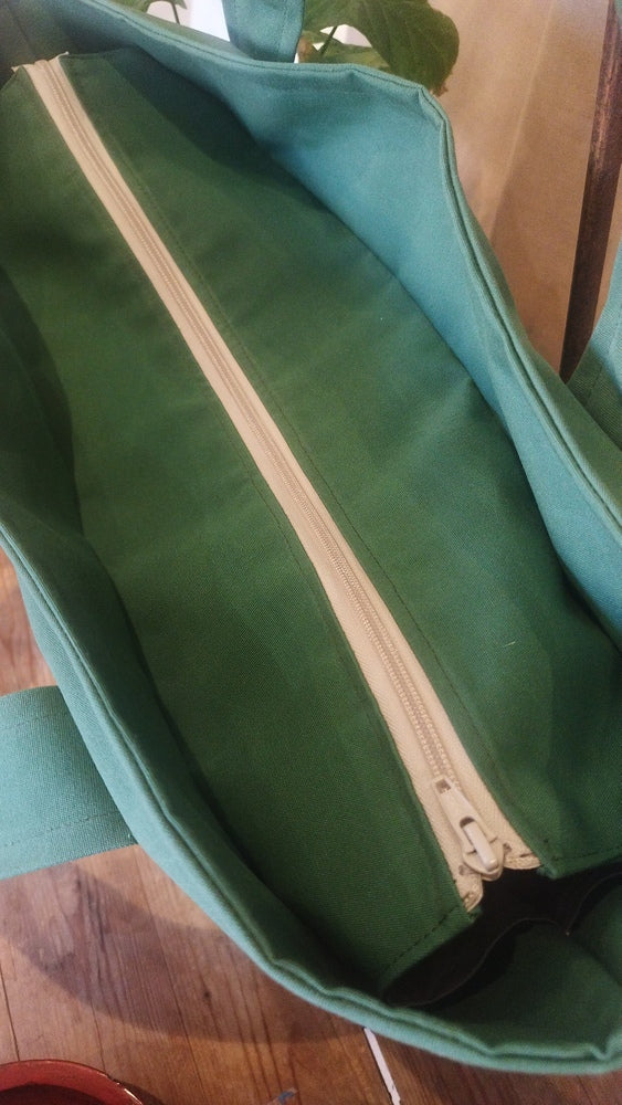 L'ECHAPEE - Sac cabas - Baghu - Sac artisanal belge - ethnique - recyclé - avec tirette principale