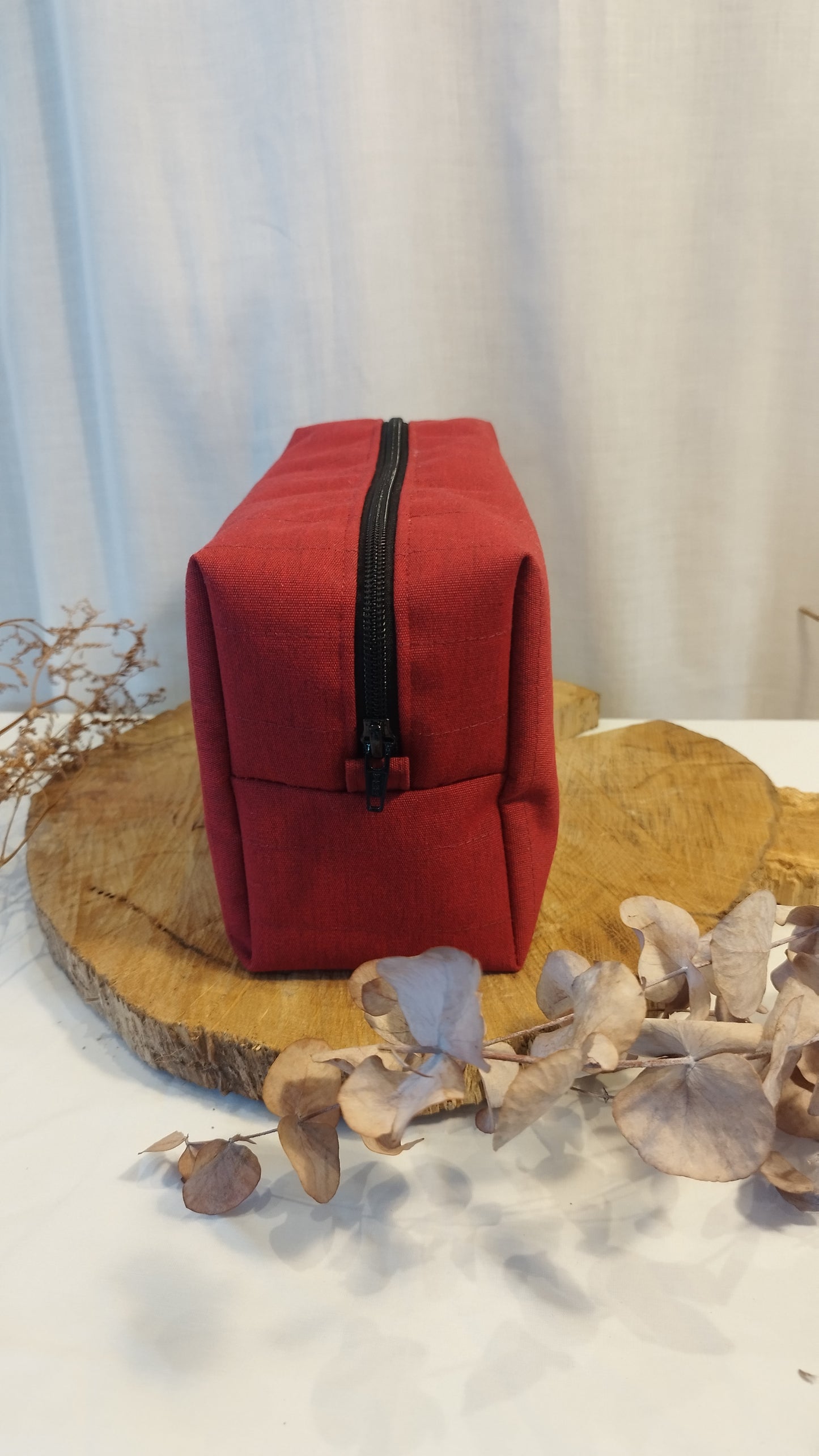 ESCAPADE - trousse de toilette - Taille M - upcyclé - toile de yourte - fait en Belgique