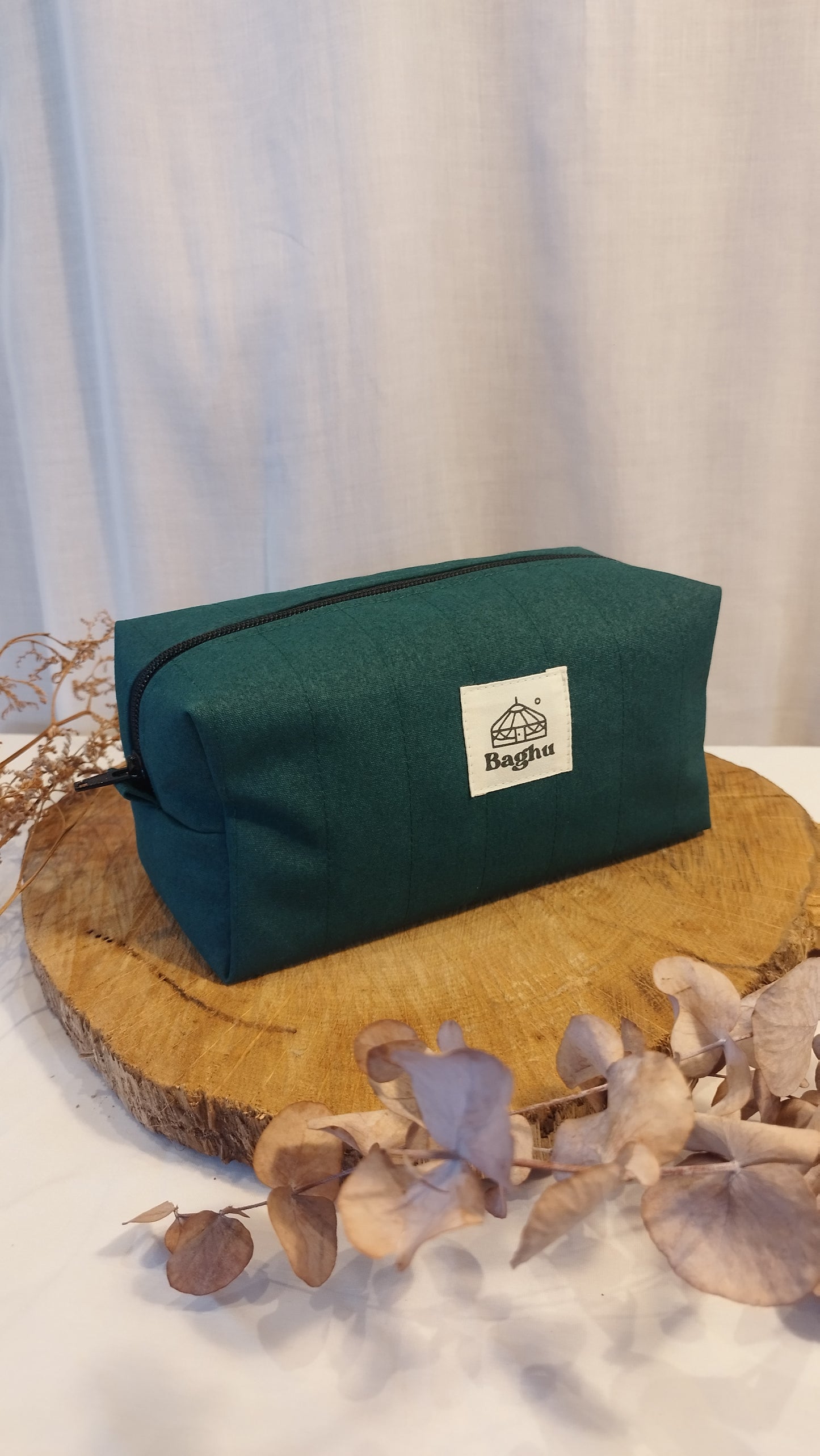 RITUEL - trousse de toilette - Taille S - upcyclé - toile de yourte - fait en Belgique