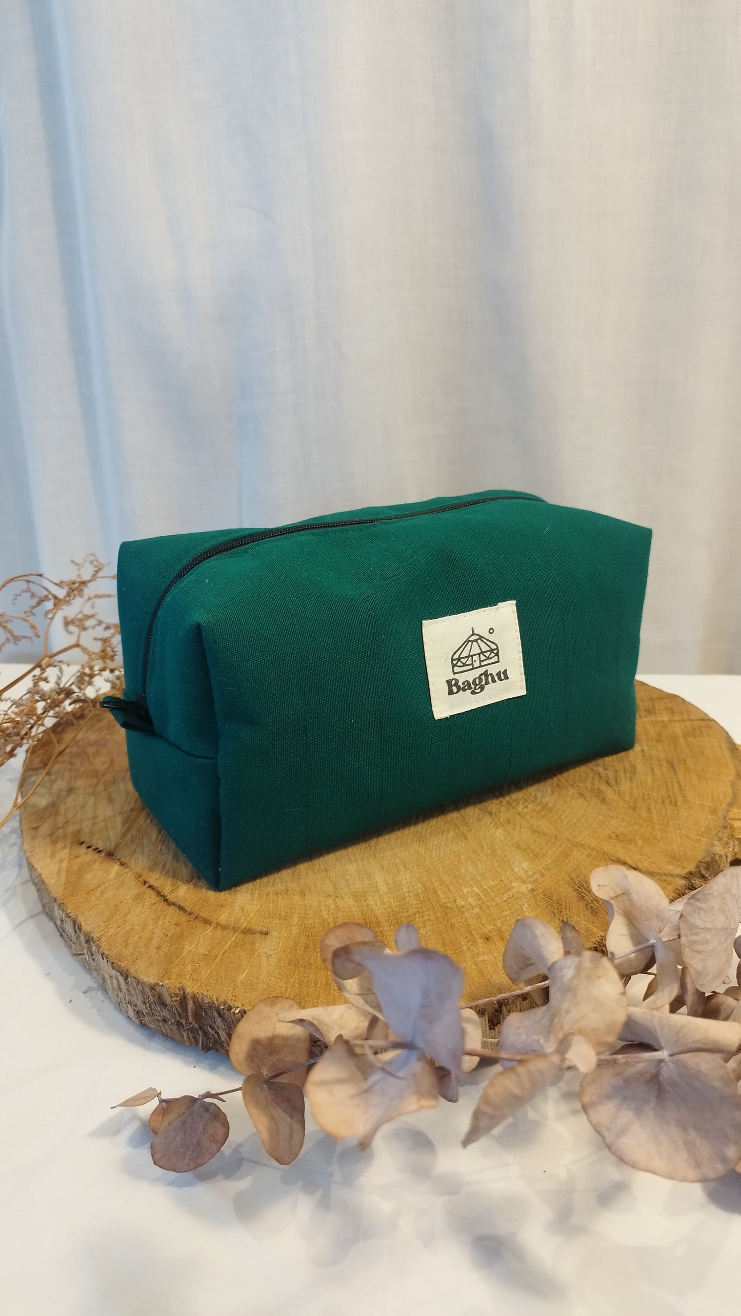 RITUEL - trousse de toilette - Taille S - upcyclé - toile de yourte - fait en Belgique -