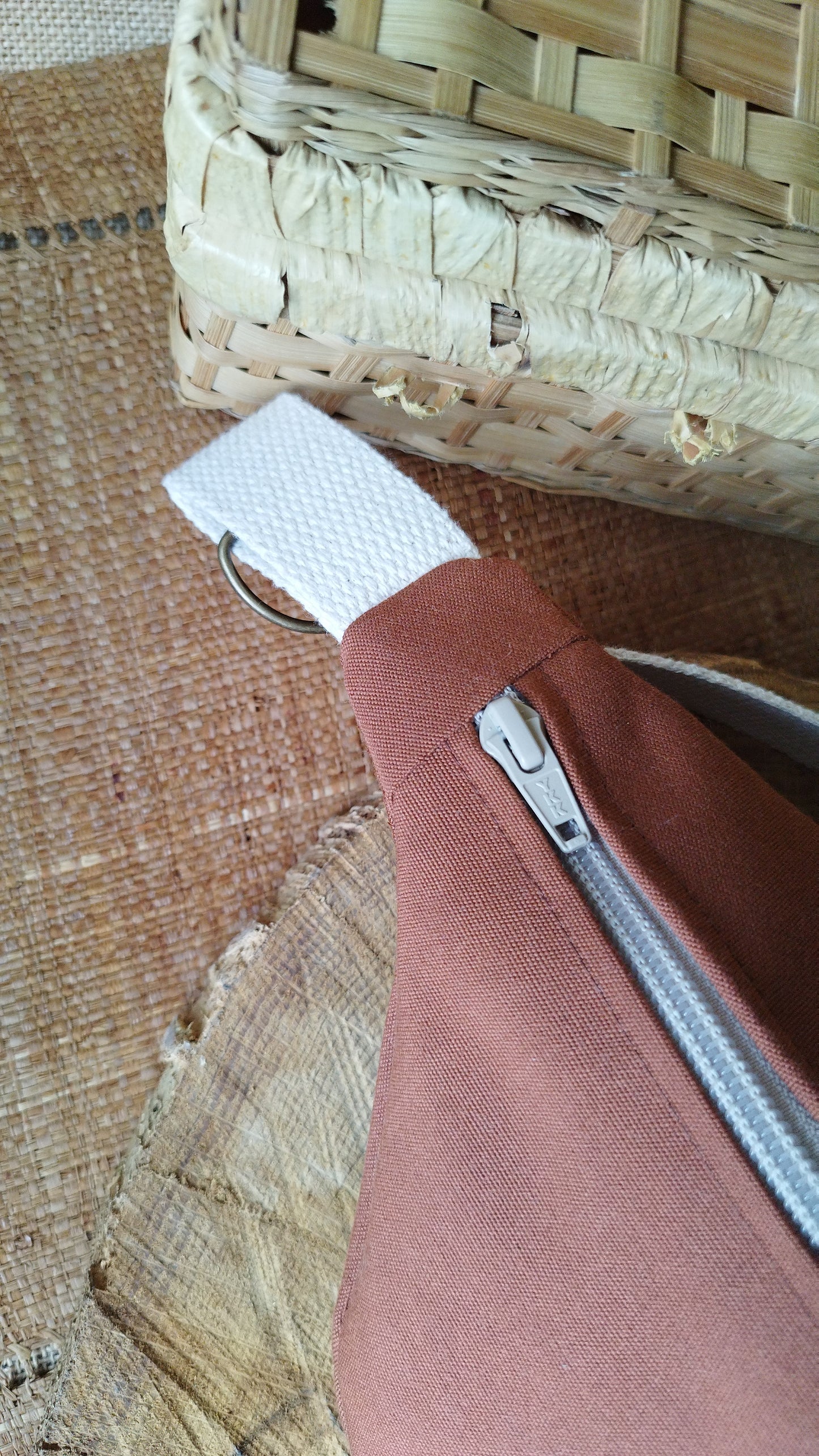 MINI NOMADE - petit sac banane S - Baghu - Sac artisanal belge - Ethnique - upcyclé - durable -
