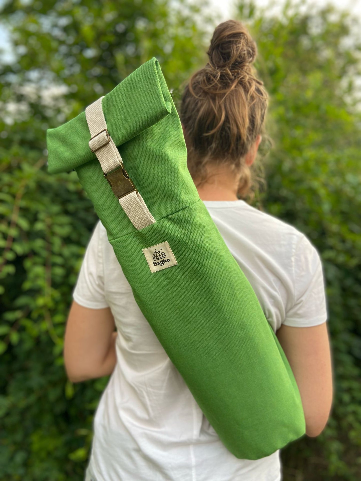 ASANA - sac pour matelas de yoga - Baghu - Sac artisanal belge  - recyclé - housse