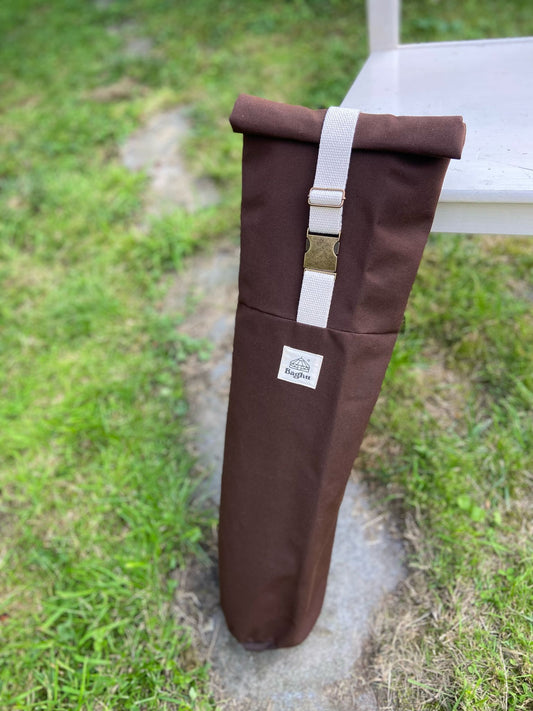 ASANA - sac pour matelas de yoga - Baghu - Sac artisanal belge  - recyclé - housse