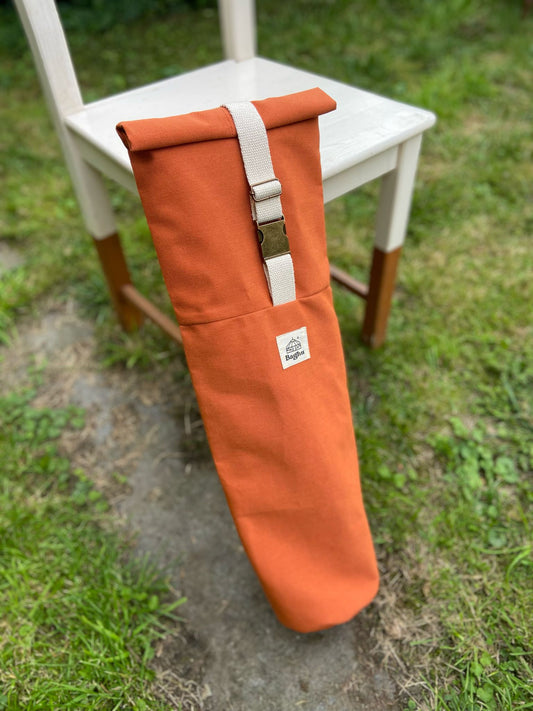 ASANA - sac pour matelas de yoga - Baghu - Sac artisanal belge  - recyclé - housse