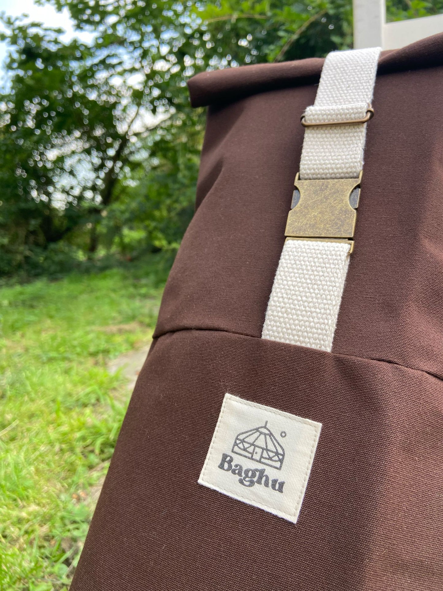 ASANA - sac pour matelas de yoga - Baghu - Sac artisanal belge  - recyclé - housse